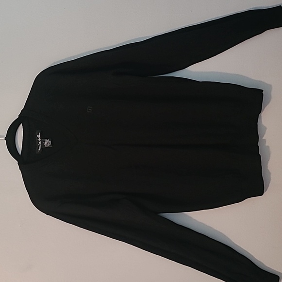 Travis Matthew Merino Wool V-neck Long Sleeves Black Sweater Men's L Casual Fall - Picture 3 of 14